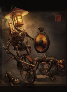 Night Patrol Chinese Steampunk by James Ng